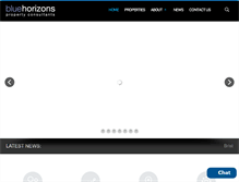 Tablet Screenshot of bluehorizonsproperty.com